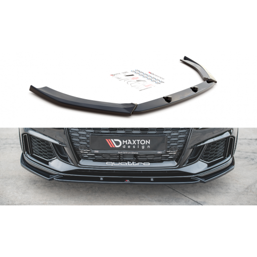 MAXTON Lame Du Pare-Chocs Avant V.4 Audi RS3 8V Facelift MAXTON Lame Du Pare-Chocs Avant V.4 Audi RS3 8V Facelift