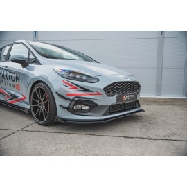 MAXTON Sport Durabilité Lame Du Pare-Chocs Avant + Flaps Ford Fiesta Mk8 ST / ST-Line