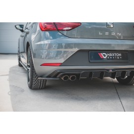 MAXTON Lames De Pare-Chocs Arrière Latérales SEAT Leon Mk3 FR Facelift