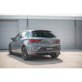MAXTON Lames De Pare-Chocs Arrière Latérales SEAT Leon Mk3 FR Facelift MAXTON Lames De Pare-Chocs Arrière Latérales SEAT Leon Mk3 FR Facelift