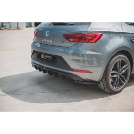 MAXTON Lames De Pare-Chocs Arrière Latérales SEAT Leon Mk3 FR Facelift