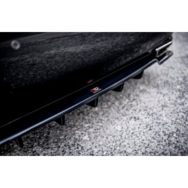 MAXTON Central Arriere Splitter (avec une barre verticale) Leuxs LS Mk4 Facelift MAXTON Central Arriere Splitter (avec une barre verticale) Leuxs LS Mk4 Facelift
