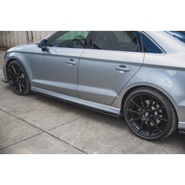 MAXTON Rajouts Des Bas De Caisse V.2 Audi S3 / A3 S-Line Sedan 8V Facelift