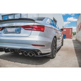 MAXTON Lames De Pare-Chocs Arrière Latérales V.2 Audi S3 Sedan 8V Facelift