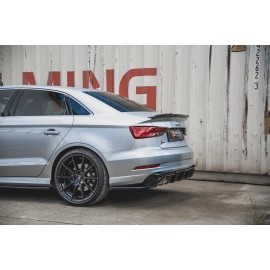 MAXTON Lames De Pare-Chocs Arrière Latérales V.2 Audi S3 Sedan 8V Facelift MAXTON Lames De Pare-Chocs Arrière Latérales V.2 Audi S3 Sedan 8V Facelift