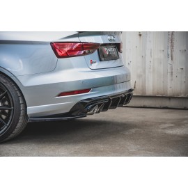 MAXTON Lames De Pare-Chocs Arrière Latérales V.2 Audi S3 Sedan 8V Facelift MAXTON Lames De Pare-Chocs Arrière Latérales V.2 Audi S3 Sedan 8V Facelift