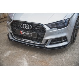 MAXTON Lame Du Pare-Chocs Avant V.3 Audi S3 / A3 S-Line 8V Facelift