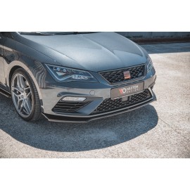 MAXTON Lame Du Pare-Chocs Avant V.7 Seat Leon Cupra / FR Mk3 FL