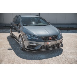 MAXTON Lame Du Pare-Chocs Avant V.7 Seat Leon Cupra / FR Mk3 FL