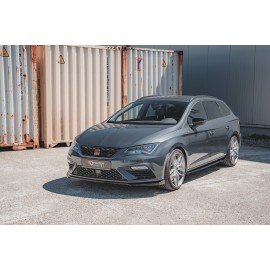 MAXTON Lame Du Pare-Chocs Avant V.7 Seat Leon Cupra / FR Mk3 FL