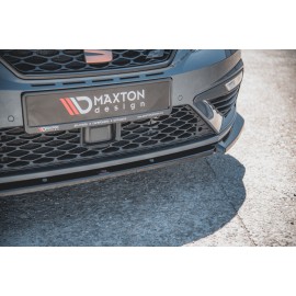 MAXTON Lame Du Pare-Chocs Avant V.6 Seat Leon Cupra / FR Mk3 FL