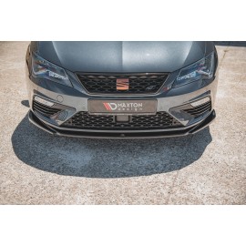 MAXTON Lame Du Pare-Chocs Avant V.5 Seat Leon Cupra / FR Mk3 FL