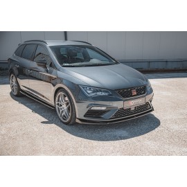 MAXTON Lame Du Pare-Chocs Avant V.5 Seat Leon Cupra / FR Mk3 FL