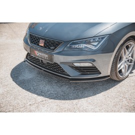 MAXTON Lame Du Pare-Chocs Avant V.4 Seat Leon Cupra / FR Mk3 FL