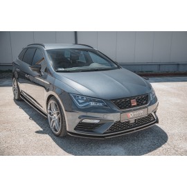 MAXTON Lame Du Pare-Chocs Avant V.4 Seat Leon Cupra / FR Mk3 FL