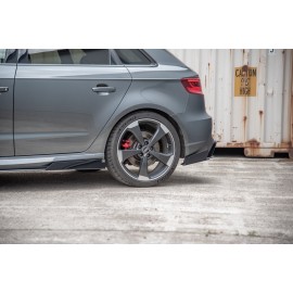 MAXTON Sport Durabilité Lame Du Pare Chocs Arriere + Flaps Audi RS3 8V Sportback