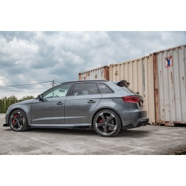 MAXTON Sport Durabilité Lame Du Pare Chocs Arriere + Flaps Audi RS3 8V Sportback