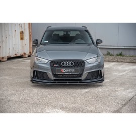 MAXTON Sport Durabilité Lame Du Pare-Chocs Avant + Flaps Audi RS3 8V Sportback