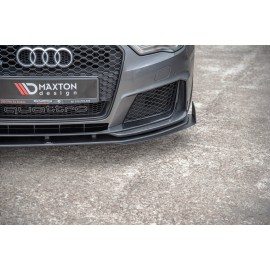 MAXTON Sport Durabilité Lame Du Pare-Chocs Avant + Flaps Audi RS3 8V Sportback