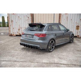 MAXTON Lames De Pare-Chocs Arrière Latérales V.2 Audi RS3 8V Sportback