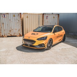 MAXTON Sport Durabilité Lame Du Pare-Chocs Avant + Flaps Ford Focus ST / ST-Line Mk4