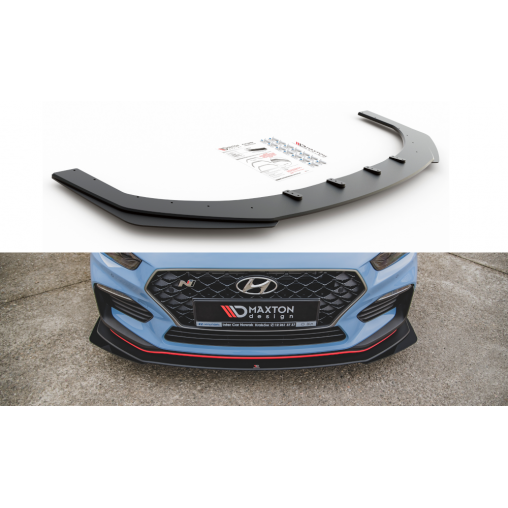 MAXTON Sport Durabilité Lame Du Pare-Chocs Avant + Flaps Hyundai I30 N Mk3 Hatchback / Fastback MAXTON Sport Durabilité Lame Du Pare-Chocs Avant + Flaps Hyundai I30 N Mk3 Hatchback / Fastback