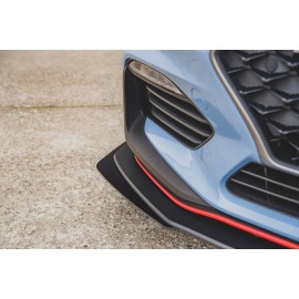 MAXTON Sport Durabilité Lame Du Pare-Chocs Avant + Flaps Hyundai I30 N Mk3 Hatchback / Fastback MAXTON Sport Durabilité Lame Du Pare-Chocs Avant + Flaps Hyundai I30 N Mk3 Hatchback / Fastback