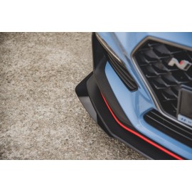 MAXTON Sport Durabilité Lame Du Pare-Chocs Avant + Flaps Hyundai I30 N Mk3 Hatchback / Fastback