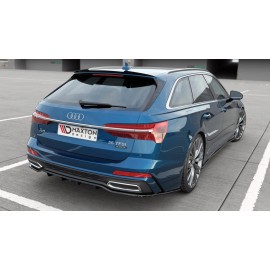 MAXTON Central Arriere Splitter (avec une barre verticale) Audi A6 S-Line Avant C8 MAXTON Central Arriere Splitter (avec une barre verticale) Audi A6 S-Line Avant C8