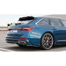 MAXTON Central Arriere Splitter (avec une barre verticale) Audi A6 S-Line Avant C8 MAXTON Central Arriere Splitter (avec une barre verticale) Audi A6 S-Line Avant C8