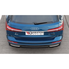 MAXTON Central Arriere Splitter (avec une barre verticale) Audi A6 S-Line Avant C8