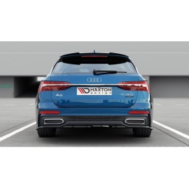 MAXTON Central Arriere Splitter (avec une barre verticale) Audi A6 S-Line Avant C8 MAXTON Central Arriere Splitter (avec une barre verticale) Audi A6 S-Line Avant C8