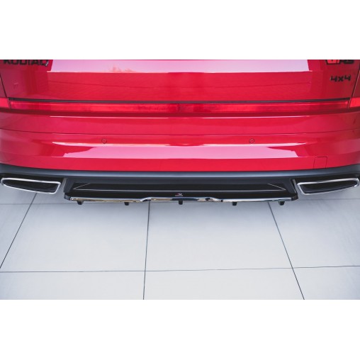 MAXTON Central Arriere Splitter (avec une barre verticale) Skoda Kodiaq RS MAXTON Central Arriere Splitter (avec une barre verticale) Skoda Kodiaq RS