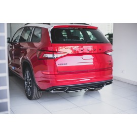 MAXTON Central Arriere Splitter (avec une barre verticale) Skoda Kodiaq RS