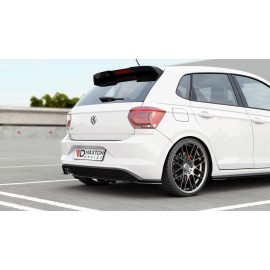 MAXTON Central Arriere Splitter (avec une barre verticale) VW Polo 6 GTI Mk6 MAXTON Central Arriere Splitter (avec une barre verticale) VW Polo 6 GTI Mk6