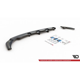 MAXTON Central Arriere Splitter (avec une barre verticale) VW Polo 6 GTI Mk6 MAXTON Central Arriere Splitter (avec une barre verticale) VW Polo 6 GTI Mk6