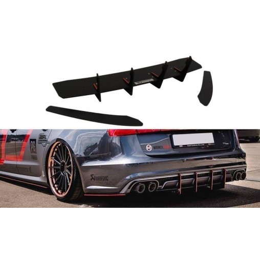 MAXTON Diffuseur Arriere & Lame Du Pare Chocs Arriere Audi S6 C7 FL MAXTON Diffuseur Arriere & Lame Du Pare Chocs Arriere Audi S6 C7 FL