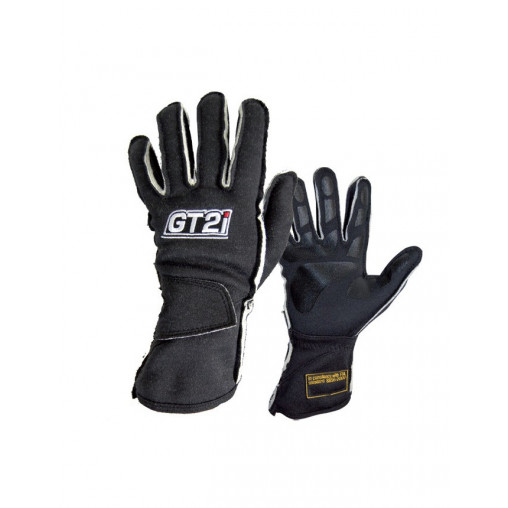 Gants GT2I Pro Coutures Extérieures FIA Noir Gants GT2I Pro Coutures Extérieures FIA Noir
