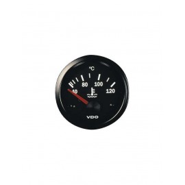 Manomètre VDO Température Eau 120° Vision Diamètre 52 Fond Noir Manomètre VDO Température Eau 120° Vision Diamètre 52 Fond Noir