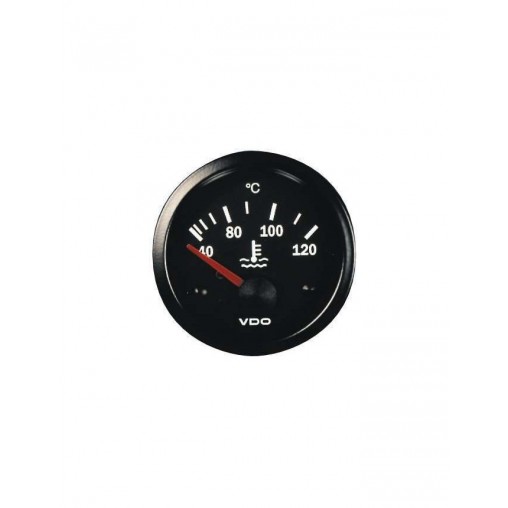 Manomètre VDO Température Eau 120° Vision Diamètre 52 Fond Noir Manomètre VDO Température Eau 120° Vision Diamètre 52 Fond Noir