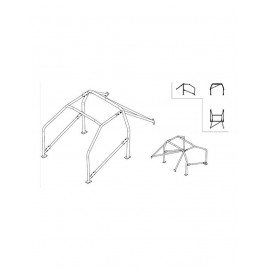 Arceau de Sécurité Sparco Peugeot 206 Après Septembre 1998 6points 23kg