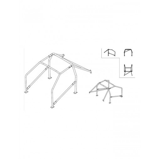 Arceau de Sécurité Sparco Peugeot 206 Après Septembre 1998 6points 23kg