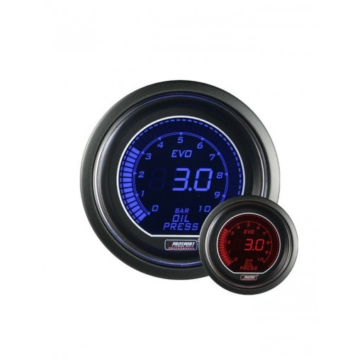 Manomètre Prosport Pression Huile Digital Diamètre 52mm 0 à 7 Bars + Sonde Manomètre Prosport Pression Huile Digital Diamètre 52mm 0 à 7 Bars + Sonde