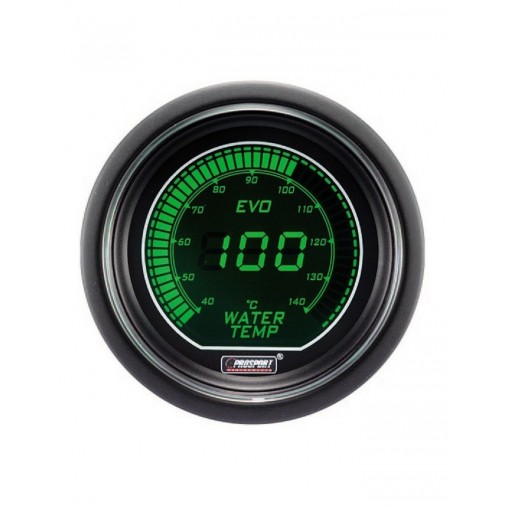 Manomètre Digital Pro-Sport Température d'Eau 52mm140°C Vert/Blanc