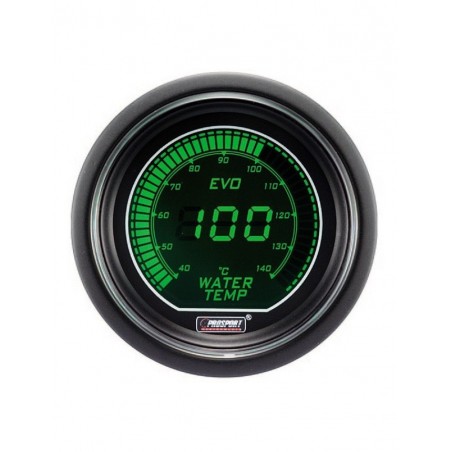 Manomètre Digital Pro-Sport Température d'Eau 52mm140°C Vert/Blanc