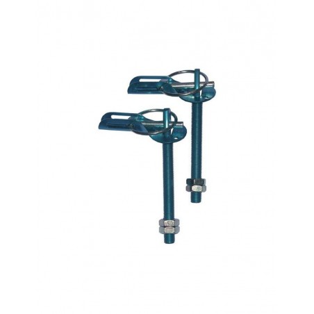 Attaches Capot Type Dakar en Aluminium Bleu (la paire)