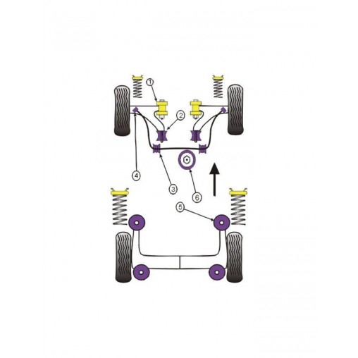 Silent-Bloc Powerflex Support Moteur Inférieur Citroën Saxo (1 Pièce) Silent-Bloc Powerflex Support Moteur Inférieur Citroën Saxo (1 Pièce)