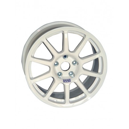 Jantes BRAID FullRace A Taille 7X17 Entraxe 5X108 Déport 51 Alésage 60 Blanche Renault Clio RS et R3 Access