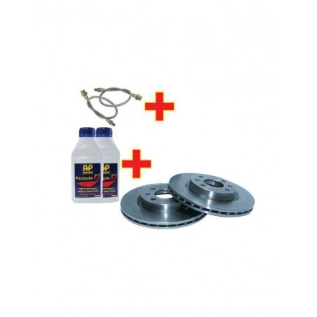 Pack Frein Tourisme Citroën AX Sport 2 086 Disques + Durites + Liquide de Frein