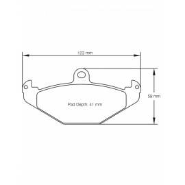 Plaquettes de frein PAGID arrière RS42 Lotus Elise